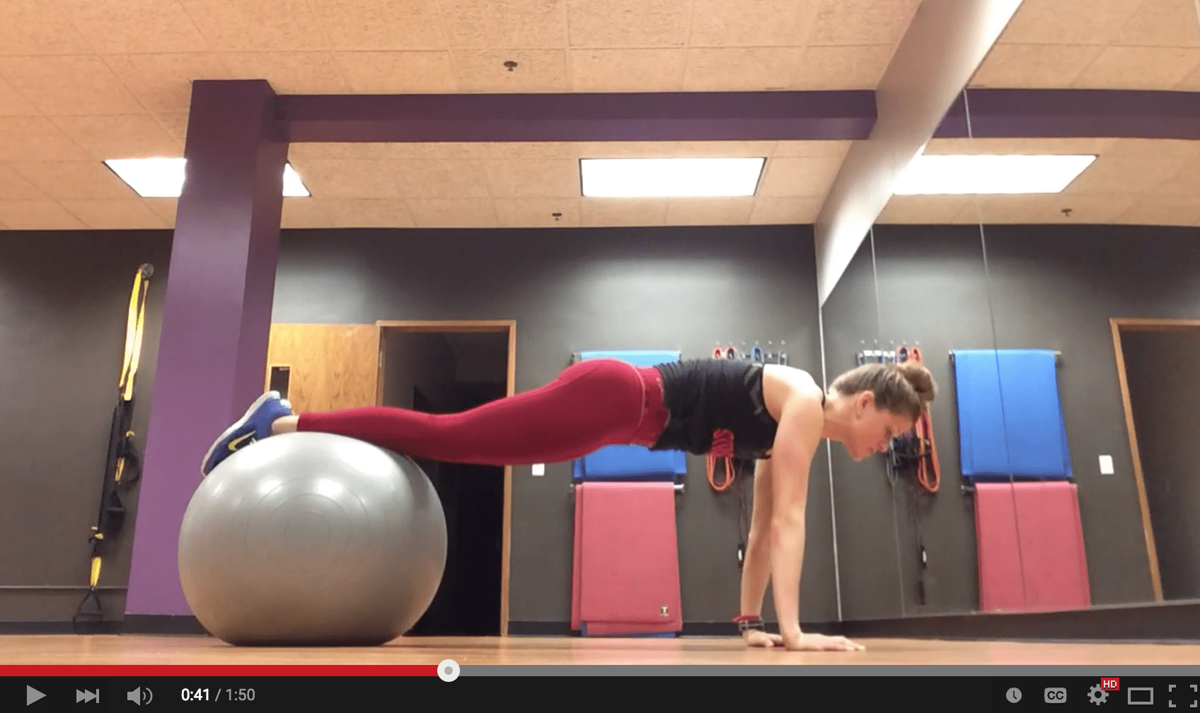 Stability Ball Basics Build Core Strength With These Plank Variations   Stabilityballbasics 