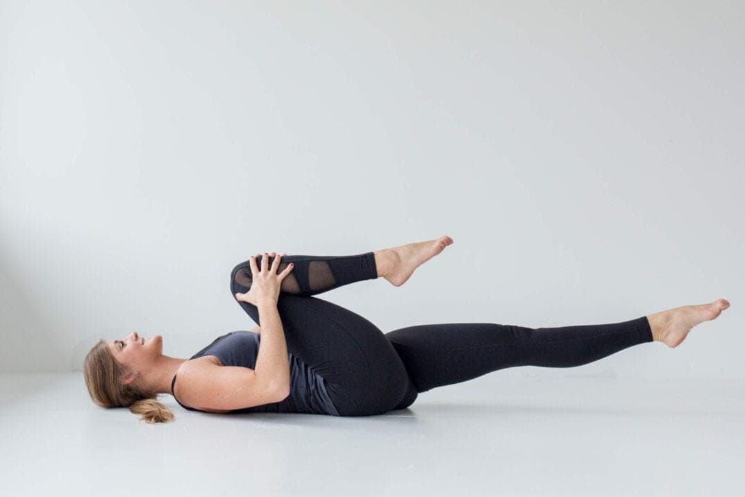 bent leg pull and stretch - Nourish, Move, Love