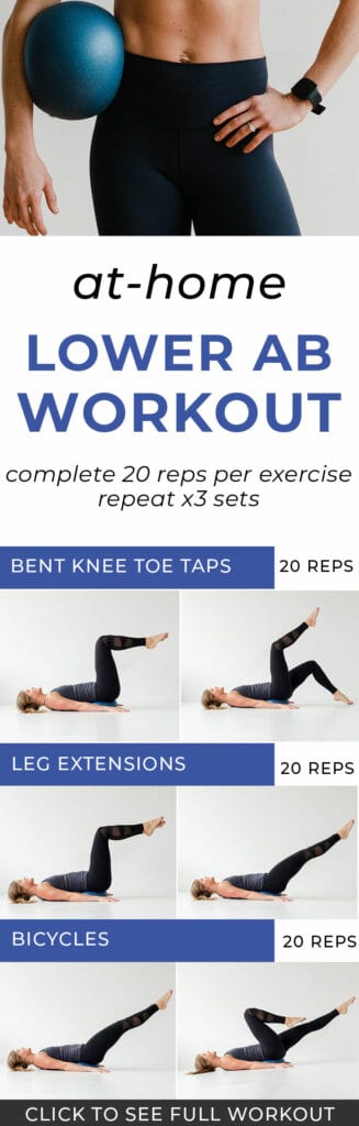 Lower Abs Exercises For Flat + Toned 
