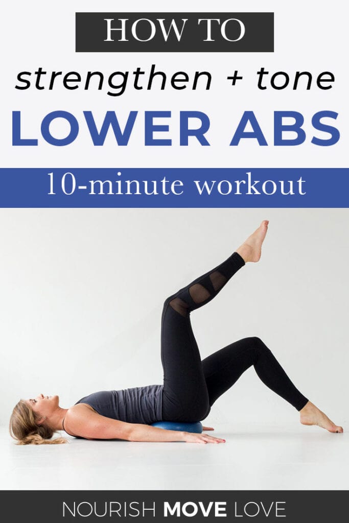 how to flatten abs | lower stomach workout - Nourish, Move, Love