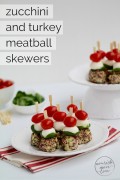 Turkey, Quinoa & Zucchini Meatball Skewers {Caprese Party App ...