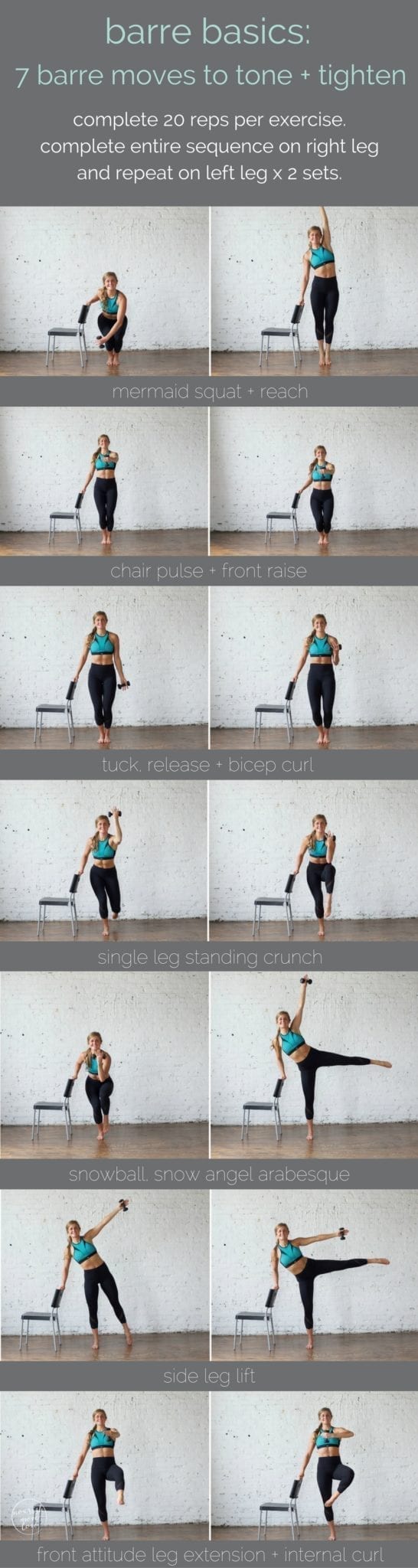 Barre Exercises For Beginners | escapeauthority.com