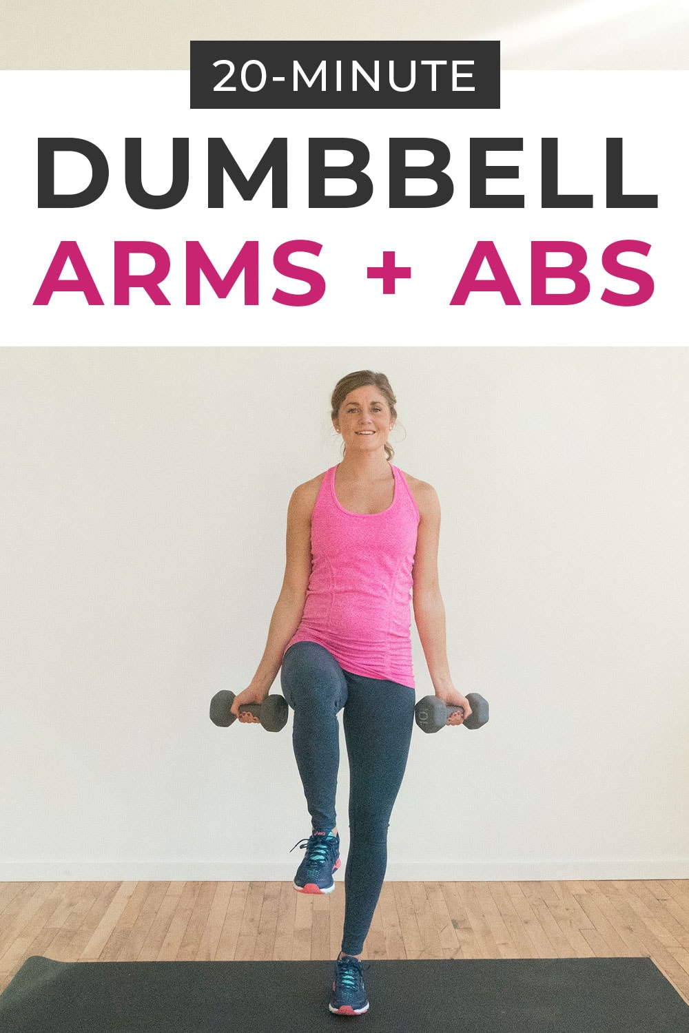 arms + abs dumbbell burnout: 8 exercises to tone up | nourish move love