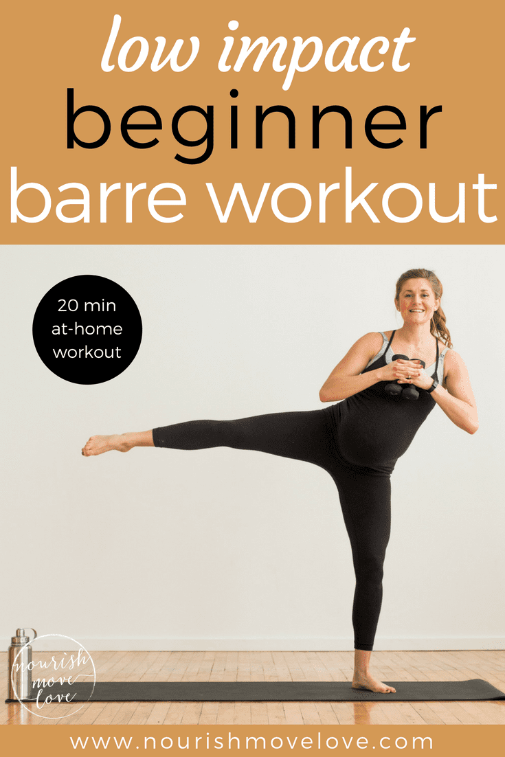 Low Impact Beginner Barre Workout | Nourish Move Love
