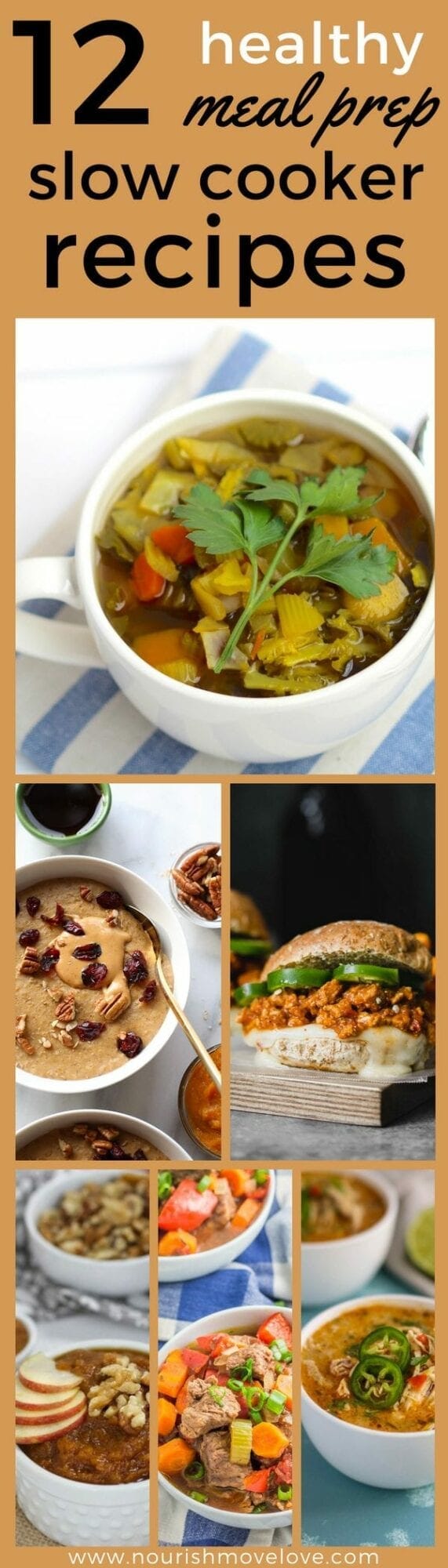 12 Healthy, Meal Prep Slow Cooker Recipes for Fall + Winter | www