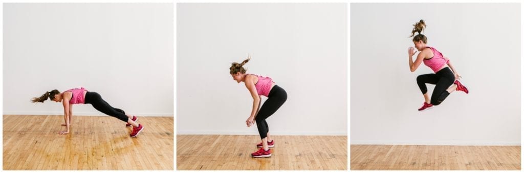 8 Butt-Kicking Burpees + 16-Minute EMOM Workout | Nourish Move Love