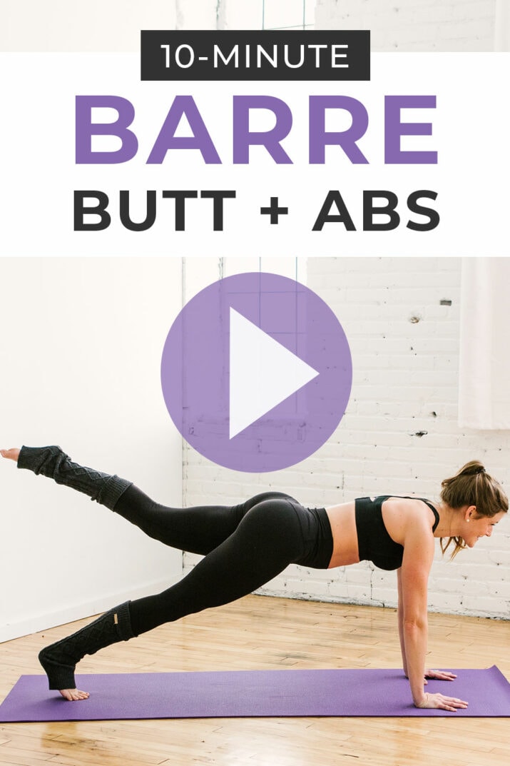 10-Minute Barre Core Workout (Video) | Nourish Move Love