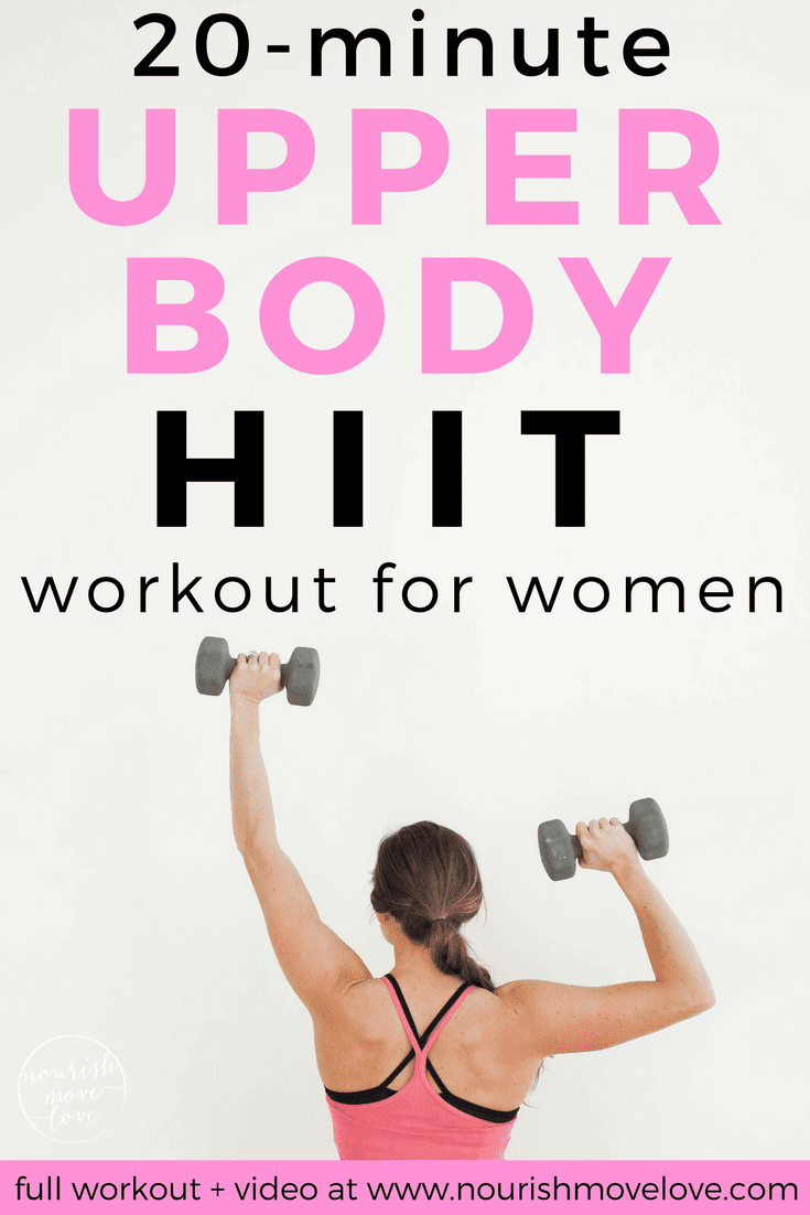 Upper Body HIIT Workout for Women | Nourish Move Love