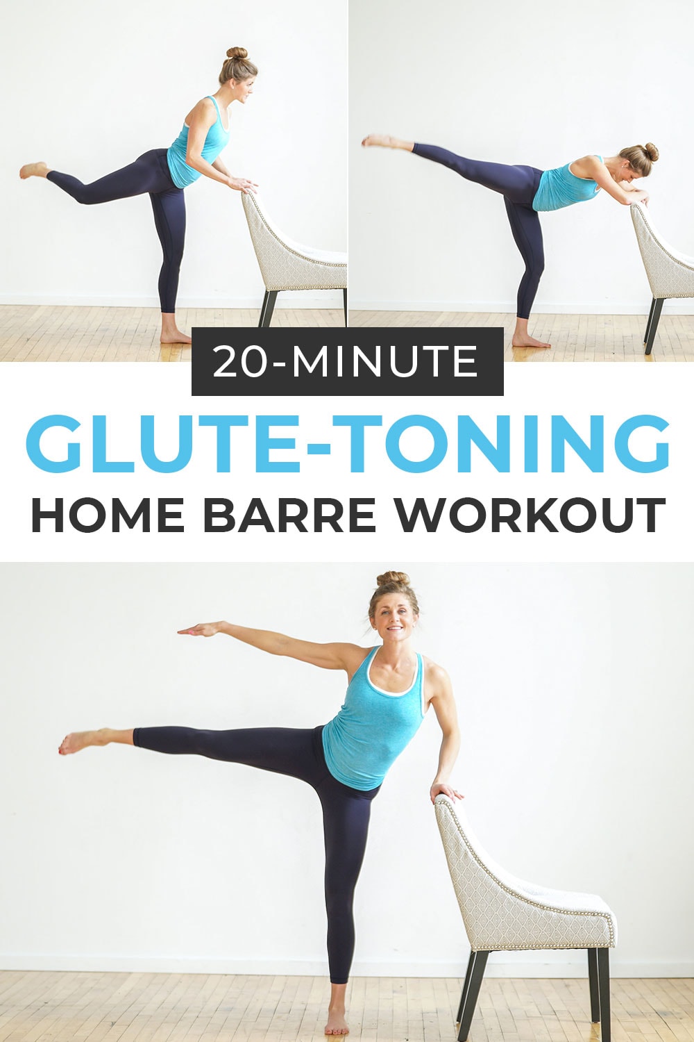 6 Glute Toning Barre Moves + Home Barre Workout | Nourish Move Love