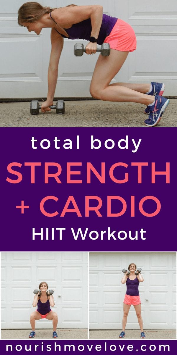 Dumbbell Superset HIIT Workout Nourishmovelove Com Nourish Move Love