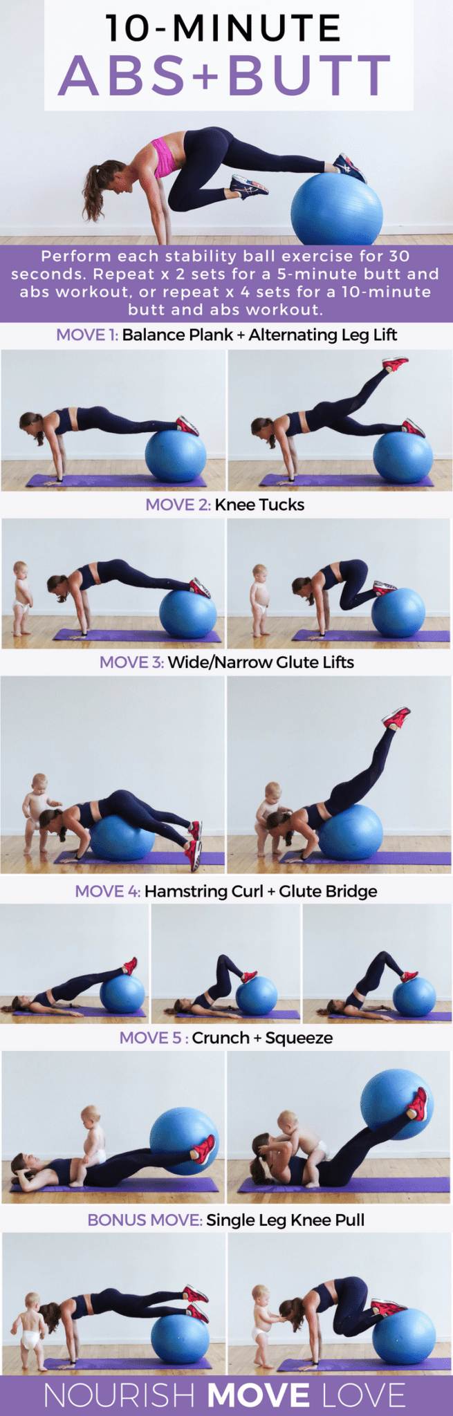 stability ball ab exercises