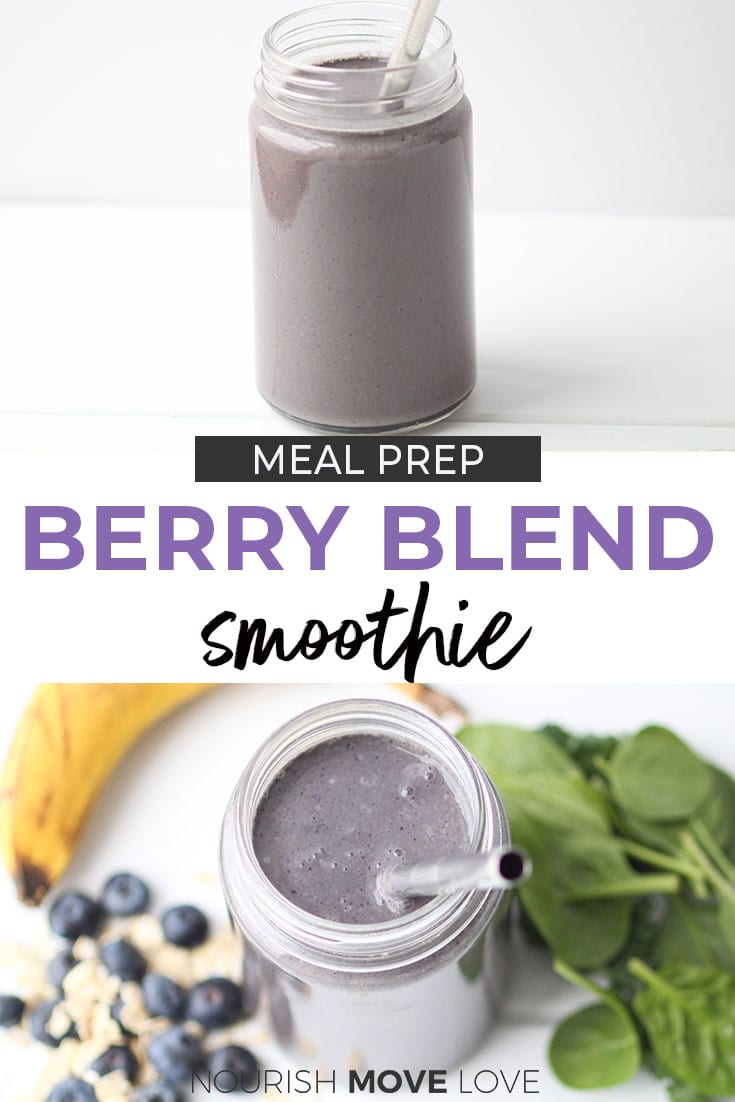 Healthy Breakfast Smoothies: Spinach + Berry | Nourish Move Love