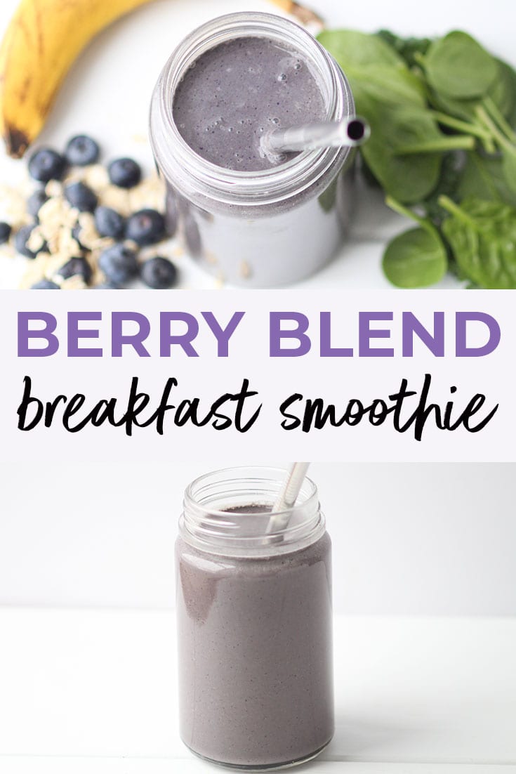 Healthy Breakfast Smoothies: Spinach + Berry | Nourish Move Love