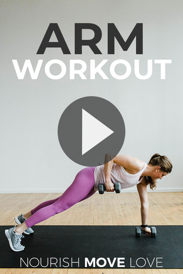 Minute Arm Workout With Weights Video Nourish Move Love