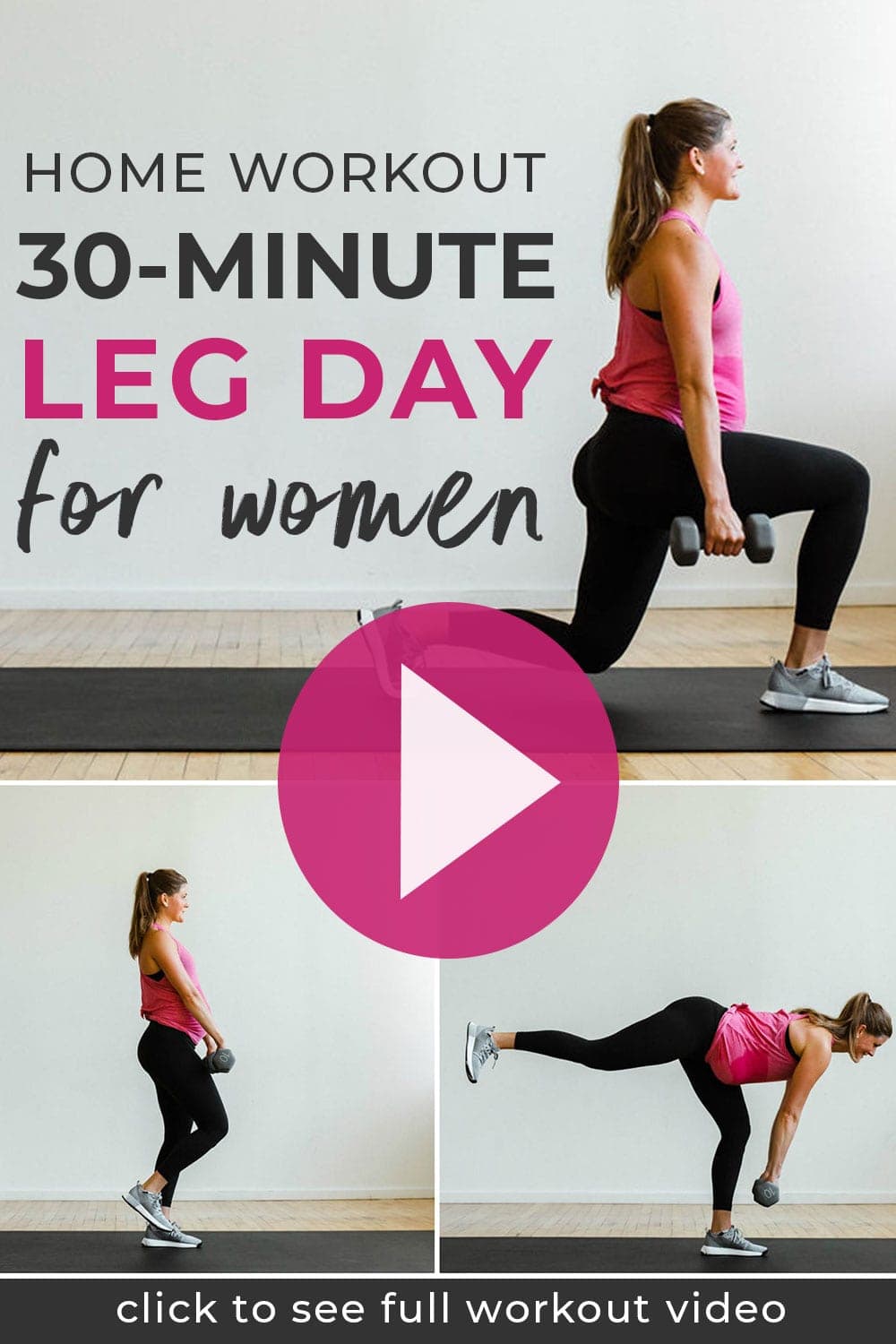 30Minute Leg Day Workout For Women (Video)