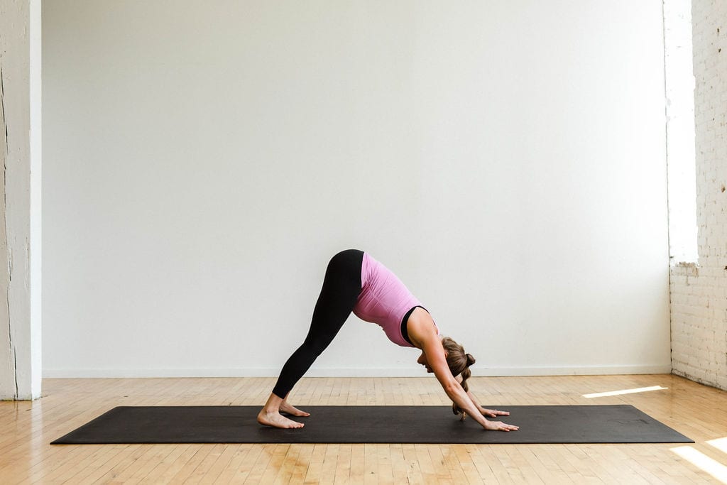 down dog pose | yoga flow - Nourish, Move, Love