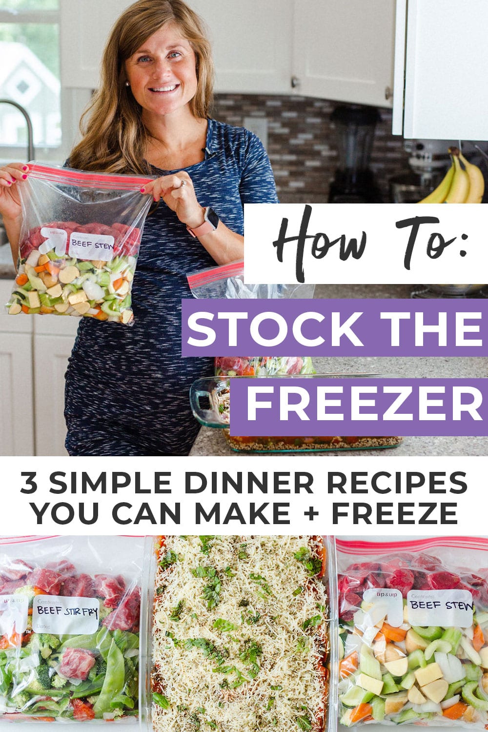 Easy Freezer Meals: 3 Dinners to Stock Your Freezer | Nourish Move Love