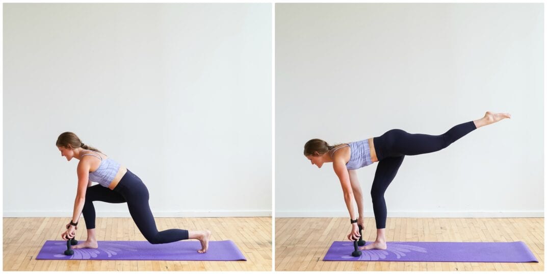 lunge + lift collage - Nourish, Move, Love