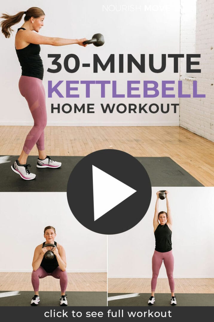 35-Minute Kettlebell HIIT Workout (Video) | Nourish Move Love