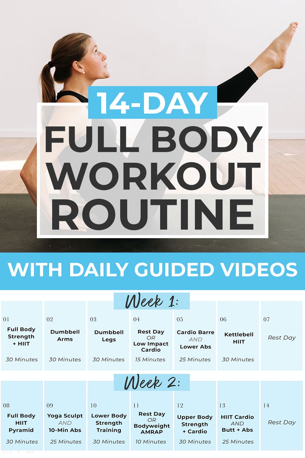 14-Day Workout Challenge (Free PDF) | Nourish Move Love