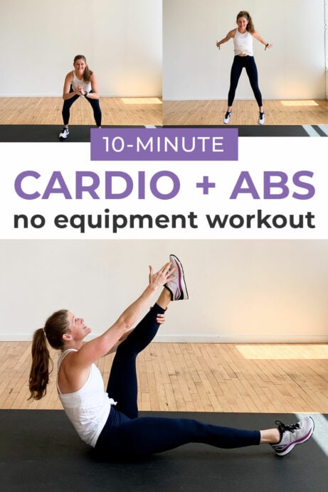 10-Minute Cardio and Abs Workout (Video) | Nourish Move Love