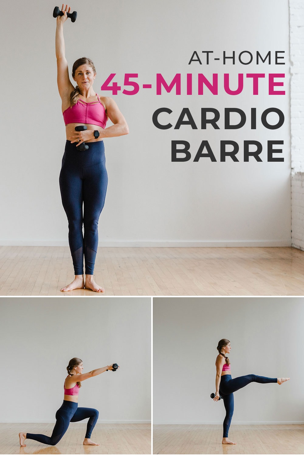 Minute Cardio Barre Workout Video Nourish Move Love