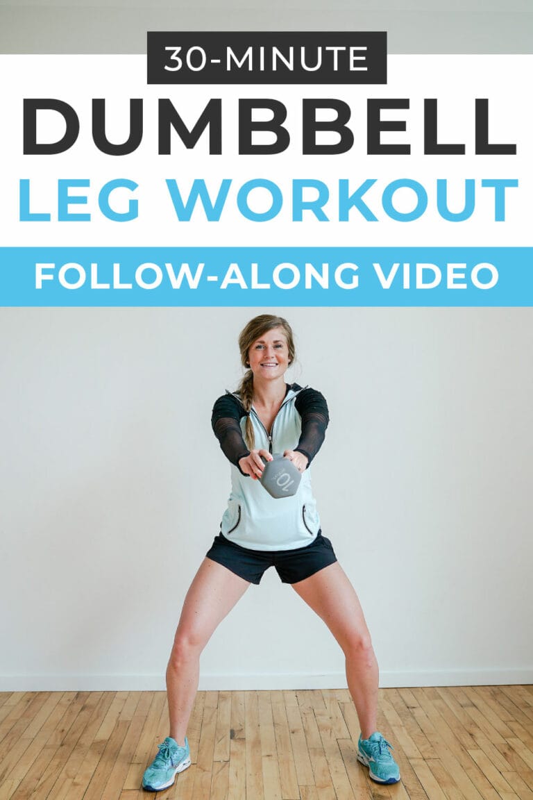 30 Minute Lower Body Dumbbell Workout Video Nourish Move Love