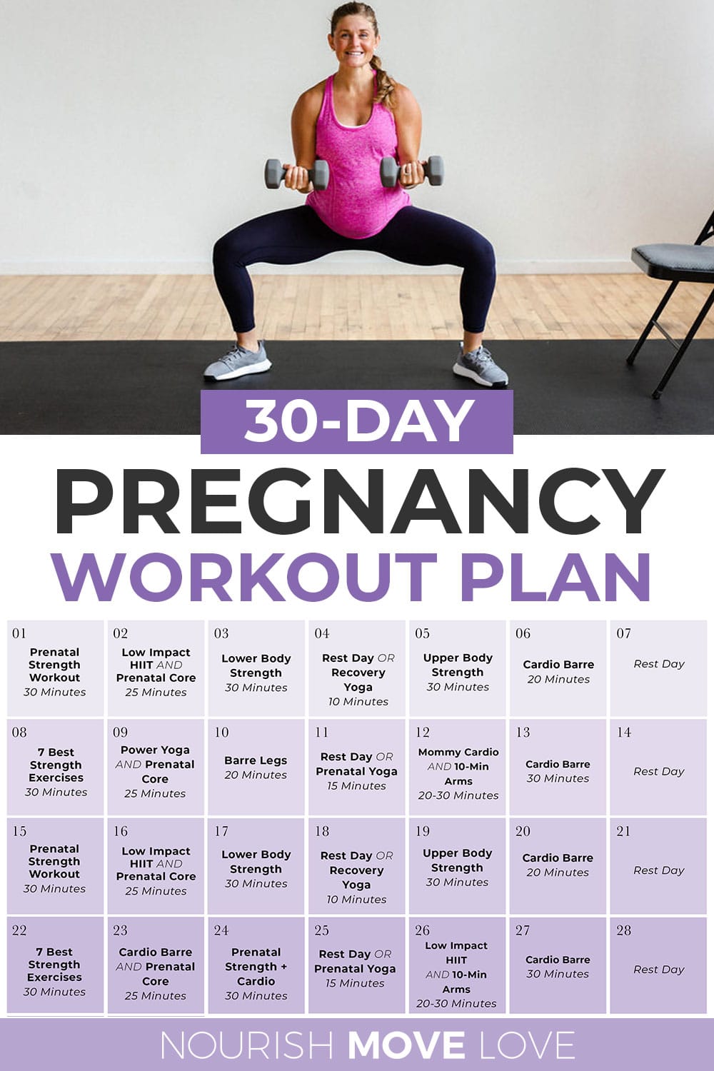 PregnancyWorkoutPlan3 Nourish Move Love