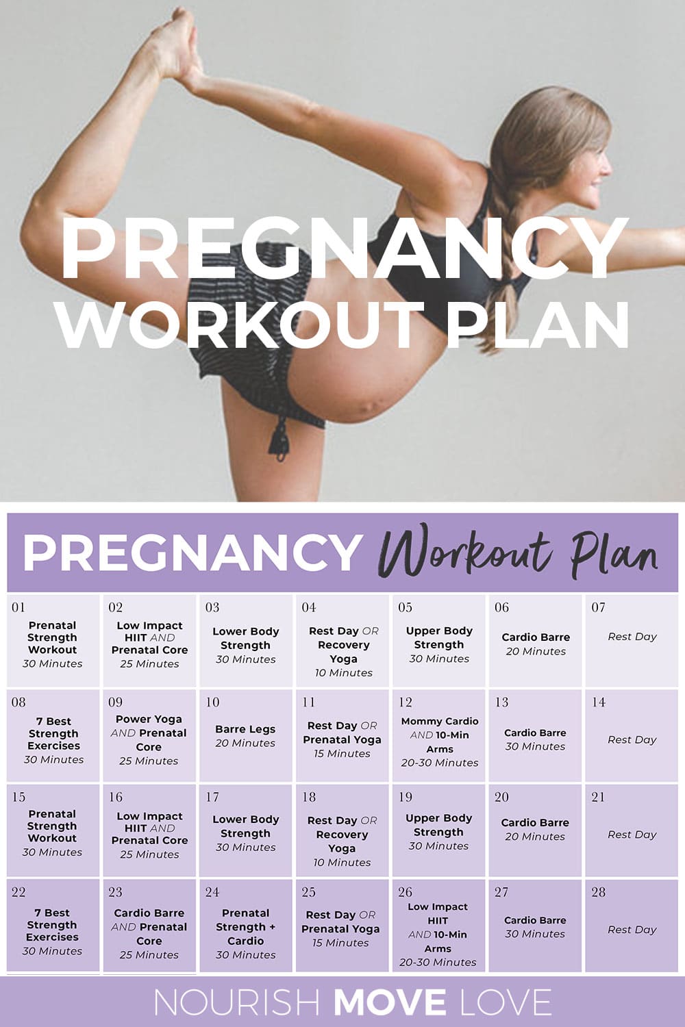 5 Day Pre Workout For Pregnant Women for Push Pull Legs