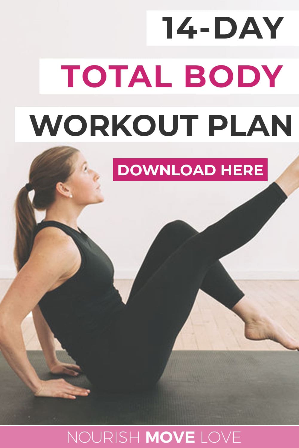 FREE 14-Day Full Body Workout Plan for Women | Nourish Move Love