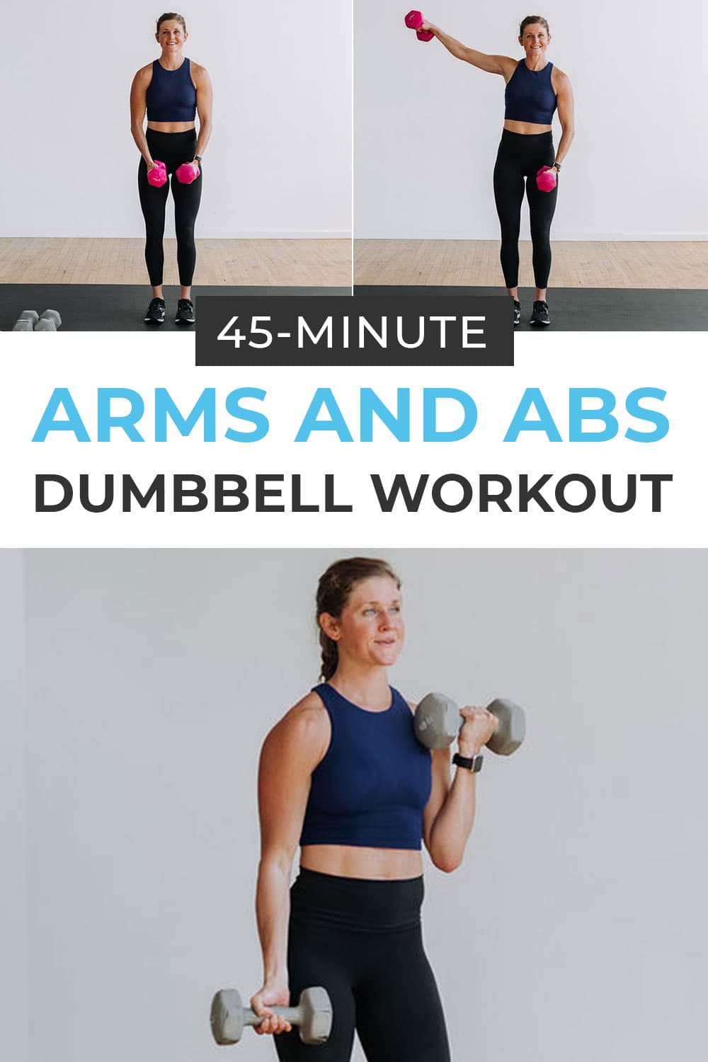 45-Minute Arms and Abs Workout (Video) | Nourish Move Love