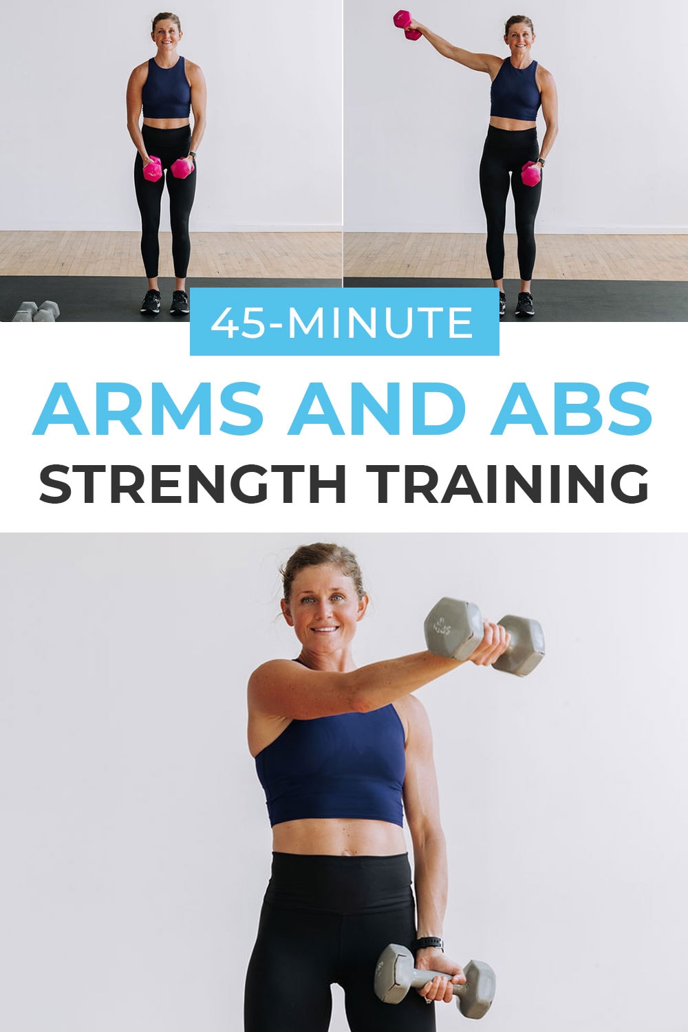 45-Minute Arms and Abs Workout (Video) | Nourish Move Love