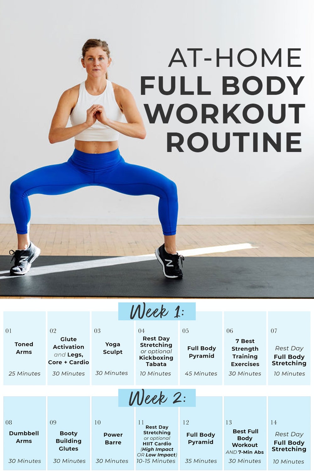14 Day Challenge (FREE Home Workout Plan) | Nourish Move Love