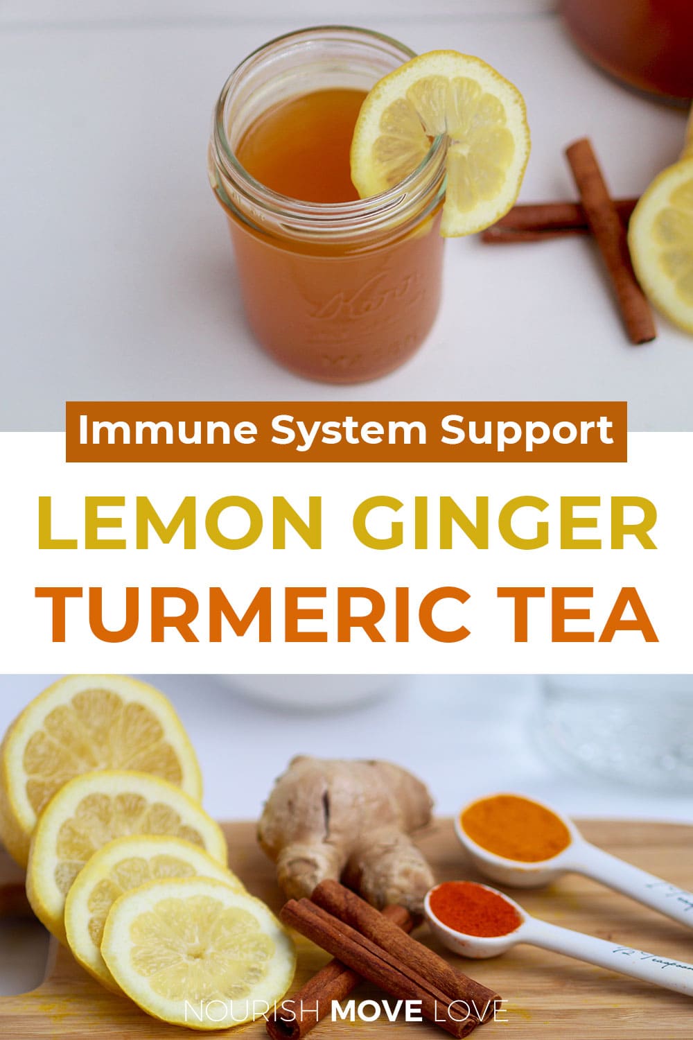 Detox Tea Recipe Lemon Ginger Turmeric Tea Nourish Move Love