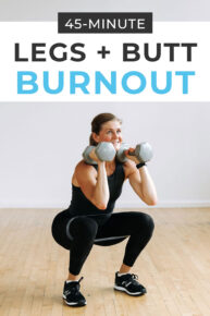 45-Minute Dumbbell Leg Workout (Video) | Nourish Move Love