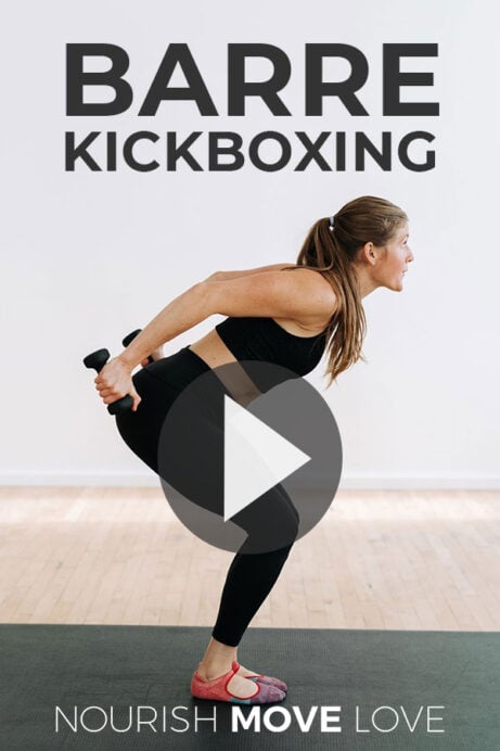 Cardio Kickboxing Barre Workout Video Nourish Move Love