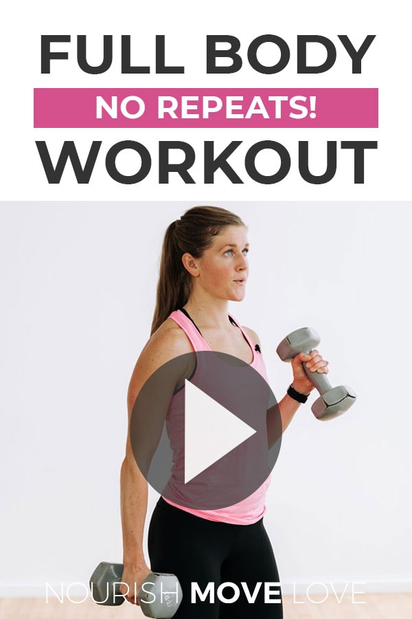 20-Minute Full Body Strength Workout (Video) | Nourish Move Love