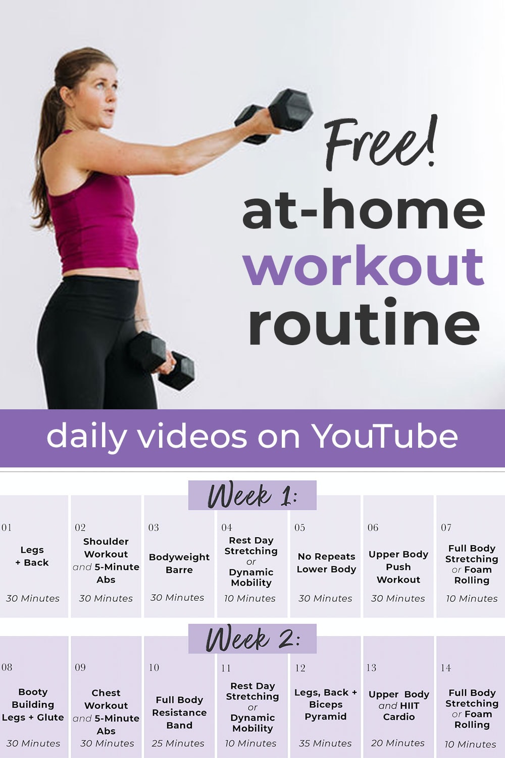 14-Day Workout Challenge (Videos) | Nourish Move Love