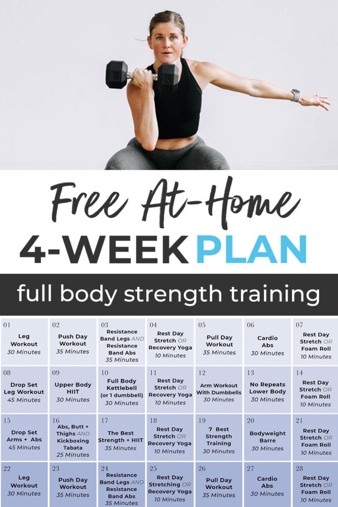 Free Week Workout Plan For Women Full Body Nourish Move Love