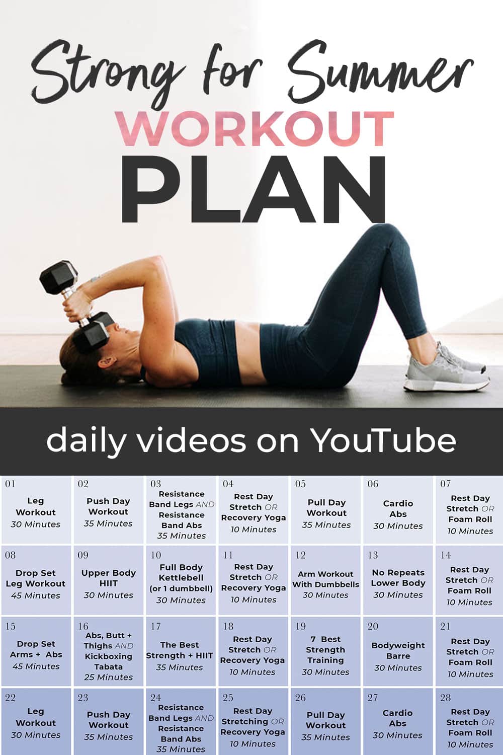 FREE 4-Week Workout Plan (Videos) | Nourish Move Love