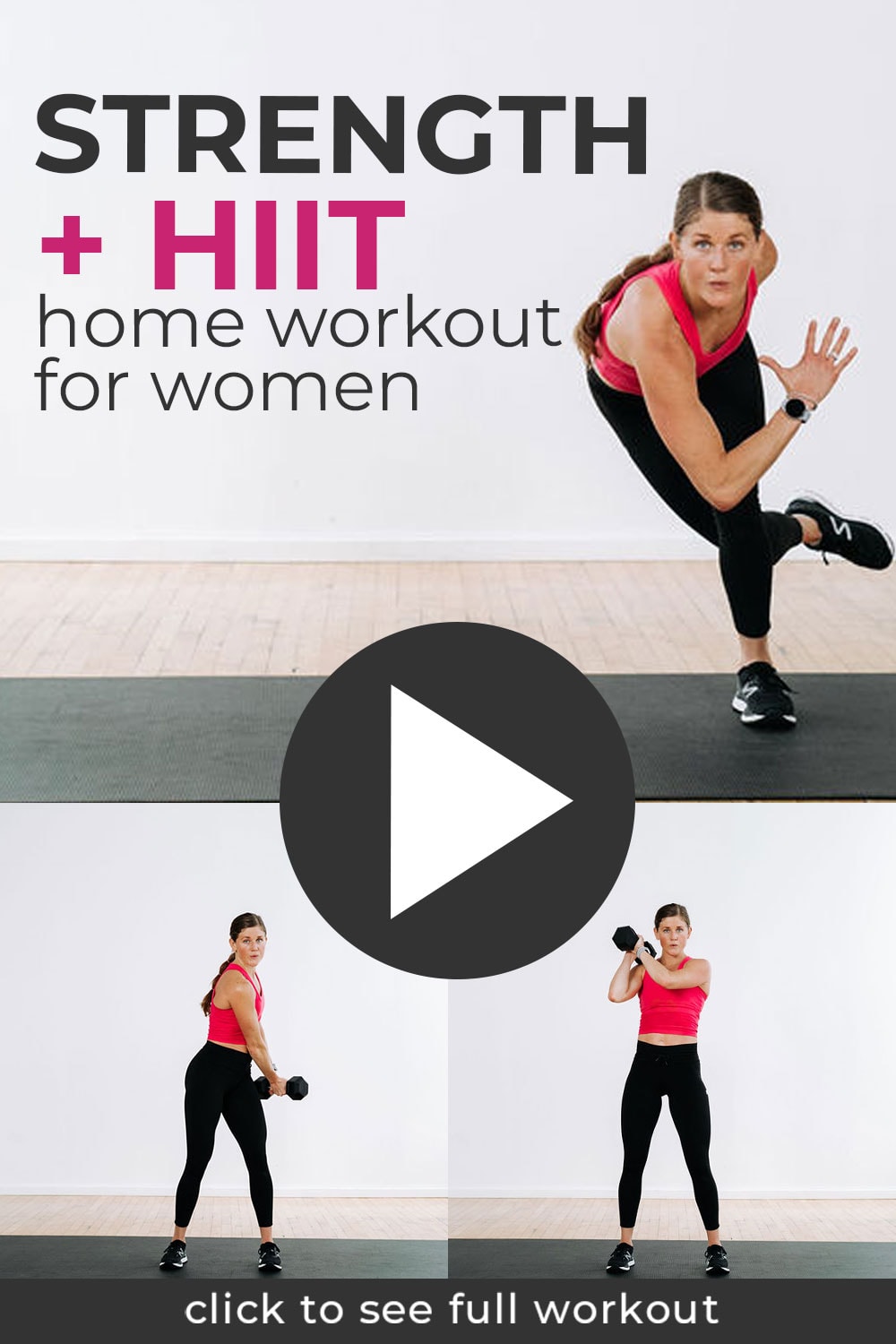 Best Strength Hiit Home Workout For Women Nourish Move Love 