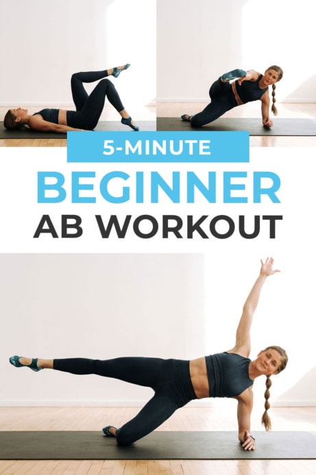 5-Minute Beginner Ab Workout (Video) | Nourish Move Love