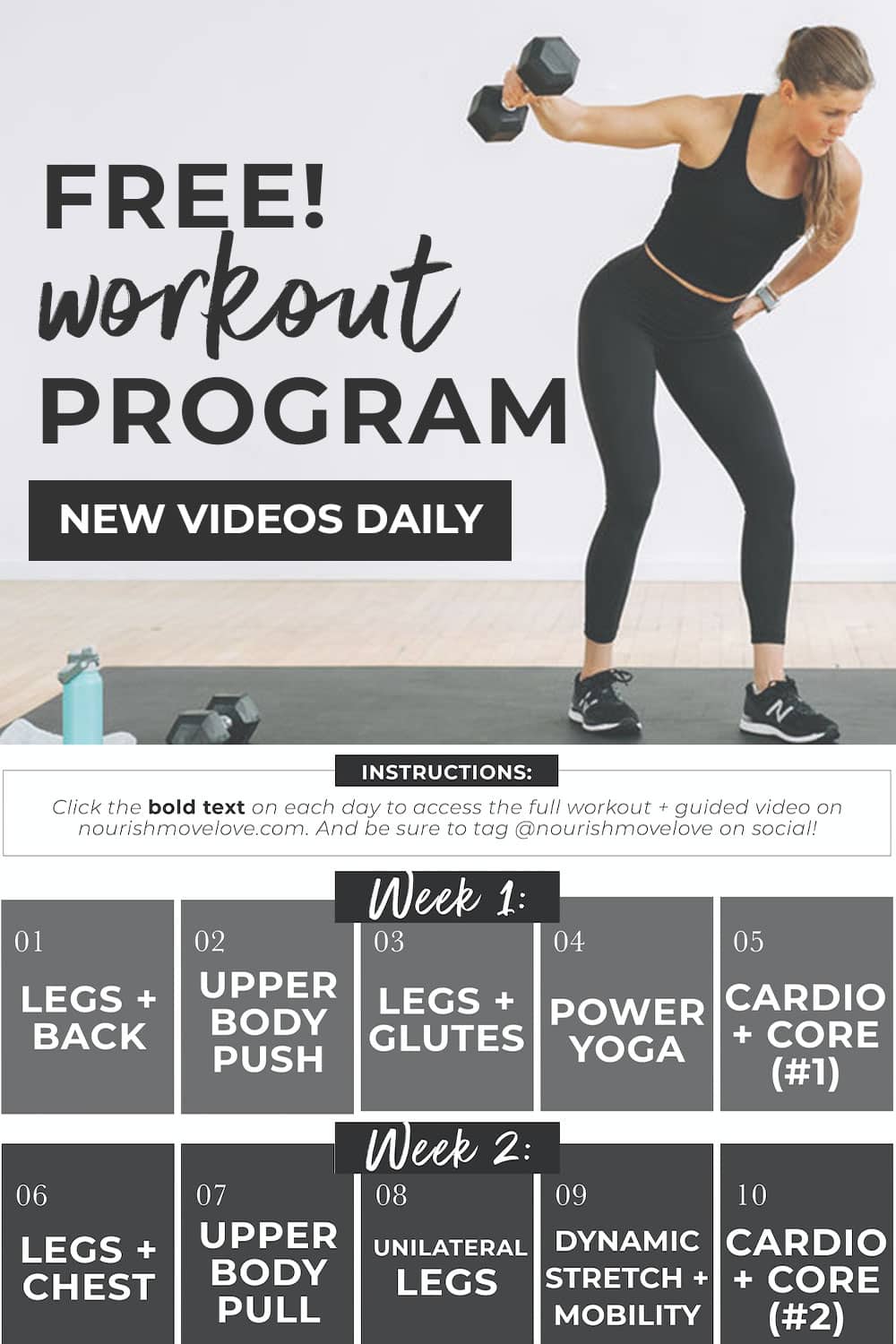 SplitStrong 35: FREE 2-Week Workout Program | Nourish Move Love