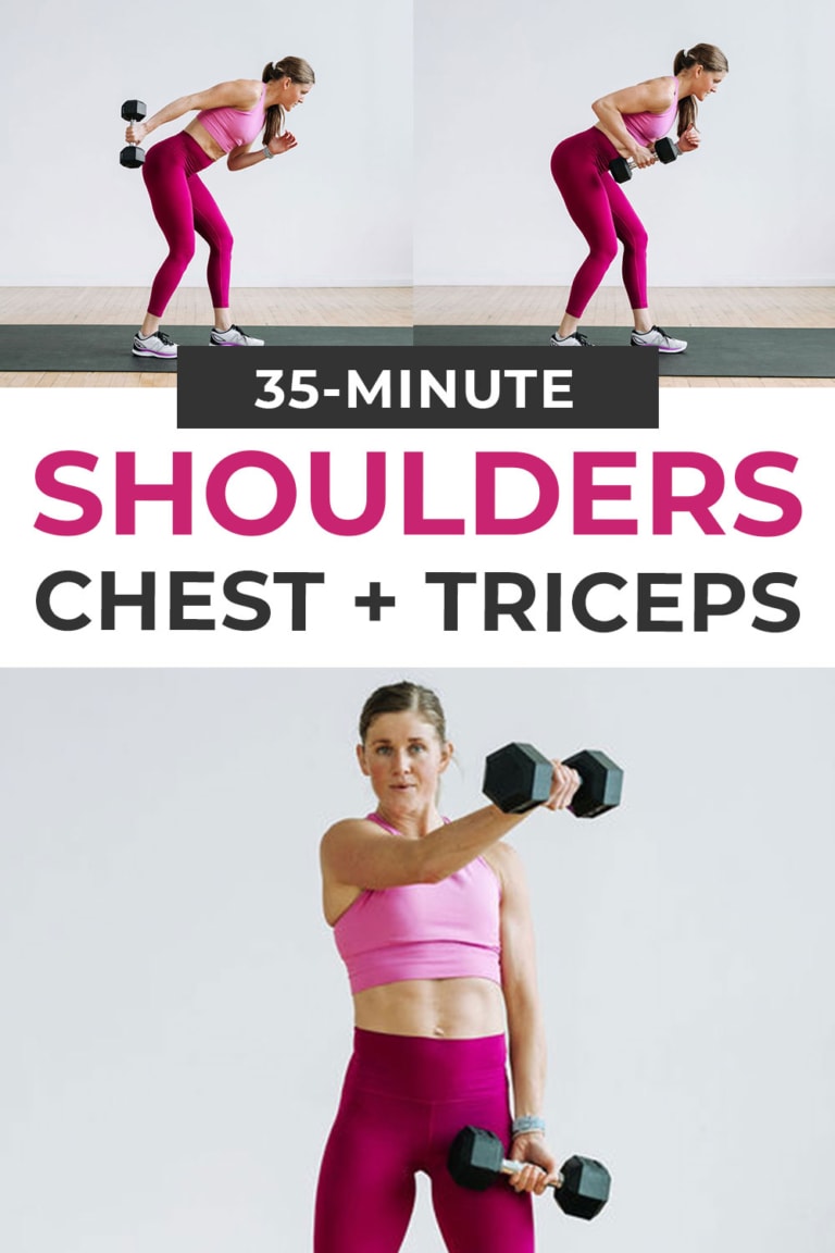 Shoulders, Chest and Tricep Workout (Video) | Nourish Move Love