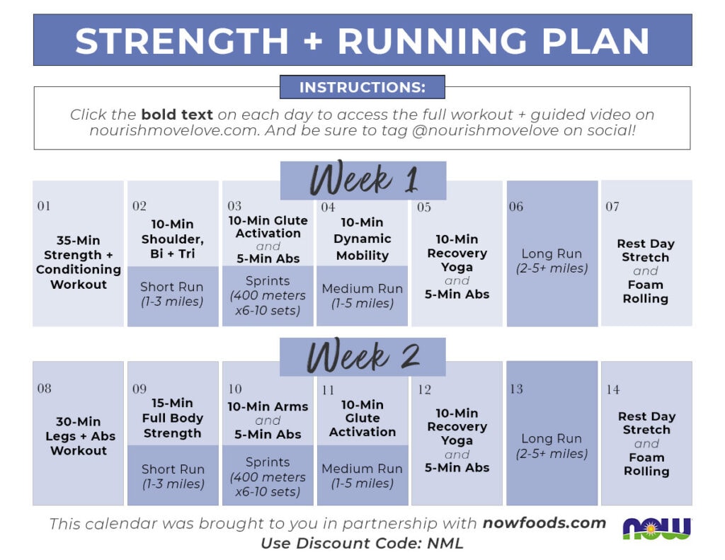 Running Strength And Conditioning Plan Tutorial Pics