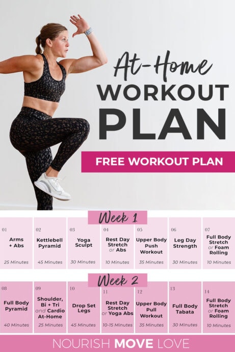 Free 2-Week Workout and Meal Plan (PDF) | Nourish Move Love