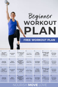 30-Day Beginner Workout Plan (Videos) | Nourish Move Love