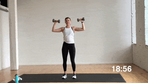 single single double shoulder press | upper body exercises 