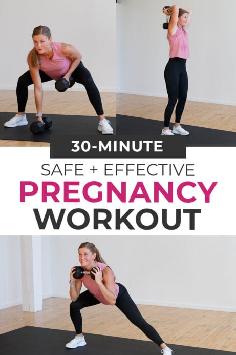 8 First Trimester Exercises (Prenatal Workout Video) | Nourish Move Love