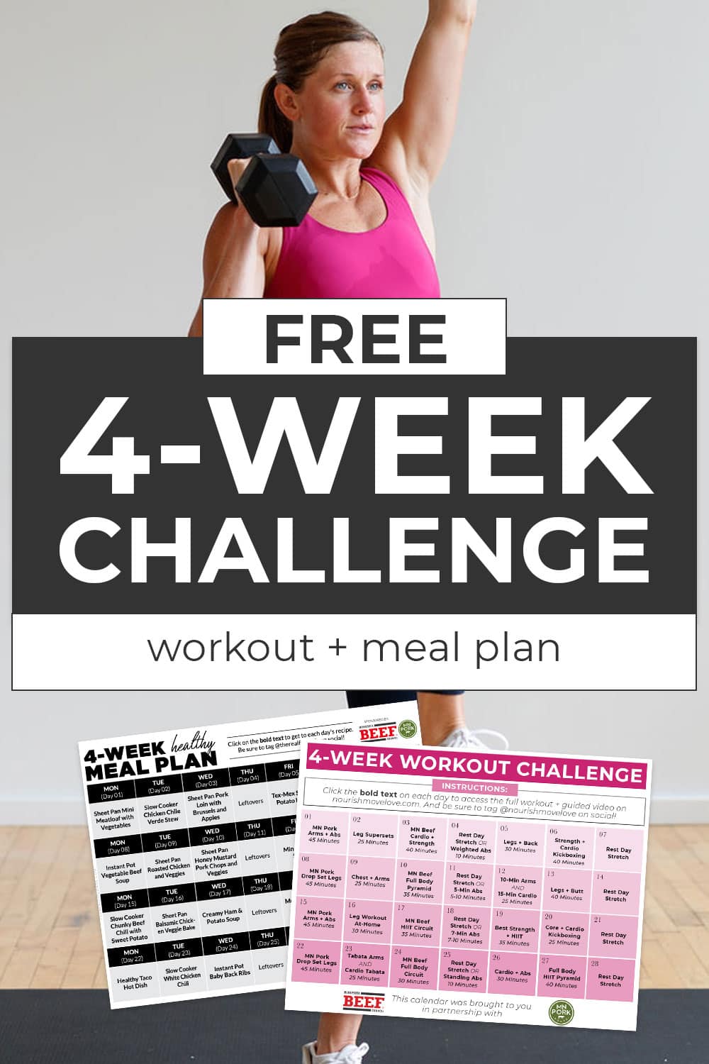 FREE Monthly Workout Plan (and Meal Plan) | Nourish Move Love